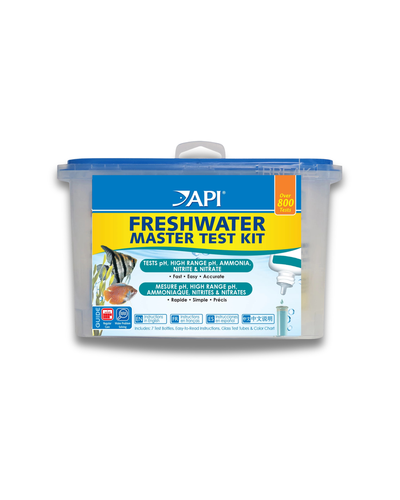 Set API Master Test - Agua dulce (pH, amonio, nitrito, nitrato)